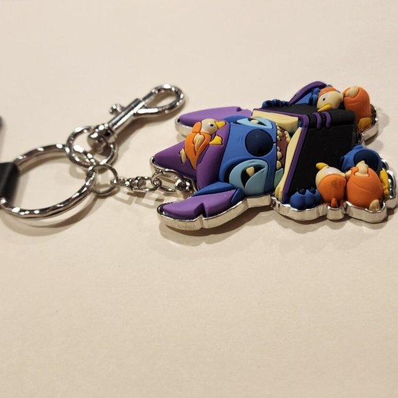 Loungefly Disney Lilo and Stitch Witch Story Time Ducklings Halloween Keychain - Picture 6 of 16